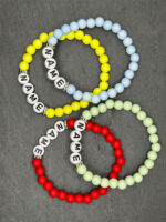 Perlenarmband mit Namen - personalisierbar in 4 Farben – Bild 9