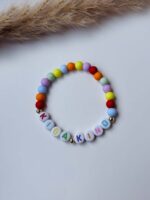 Kindergartenkind Armband bunt mit individuellem Namen