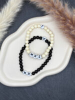 Personalisiertes Partnerarmband Mr & Mrs mit Initialien – Bild 9