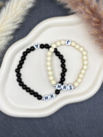 Personalisiertes Partnerarmband Mr & Mrs mit Initialien