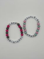 Einschulungsarmband bunt personalisiert für Mädchen und Jungen