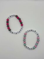Personalisiertes Schulkind Armband bunt aus Perlen für Kinder