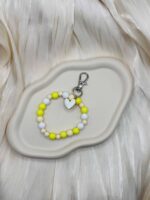 Armreif Schlüsselanhänger bunt mit Herz und Karabinerhaken