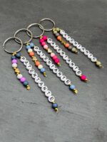 Geschenk Schlüsselanhänger Patentante mit Herzanhänger