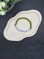 Geschenkidee Trauzeugin – handgemachte Armbänder mit Schriftzug