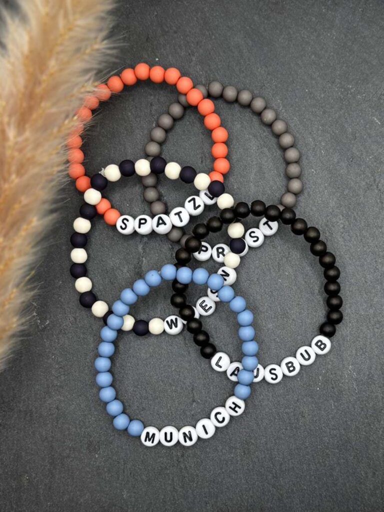Perlenarmband Wiesn Edition als Trachtenschmuck für Oktoberfest