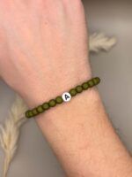 Freundschaftsarmband personalisiert Initialen Perlen Handmade