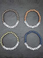 Geschenk Armband Patentante mit Buchstabenperlen