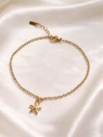 Fußkettchen Gold mit Seestern Anhänger Damen – Bild 4